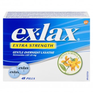 Ex-Lax Gentle Overnight Laxative, Extra Strength - 48 Pills